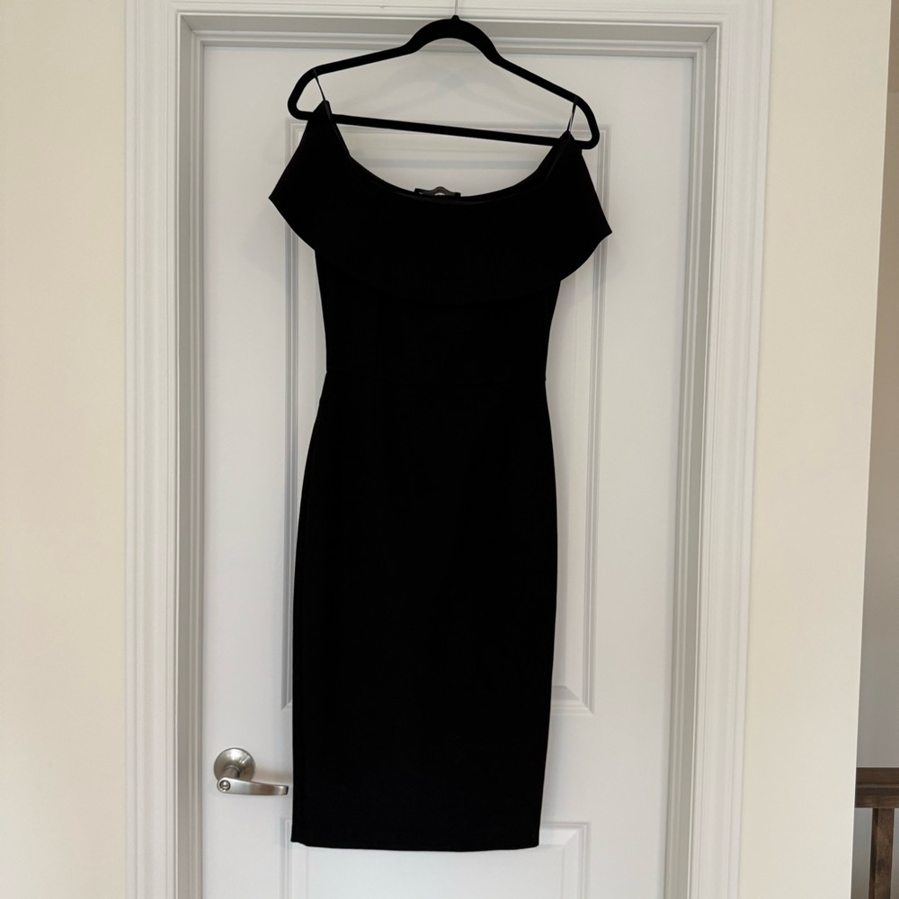 Elegant Black Off-Shoulder Dress